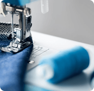 Sewing machine denim detail